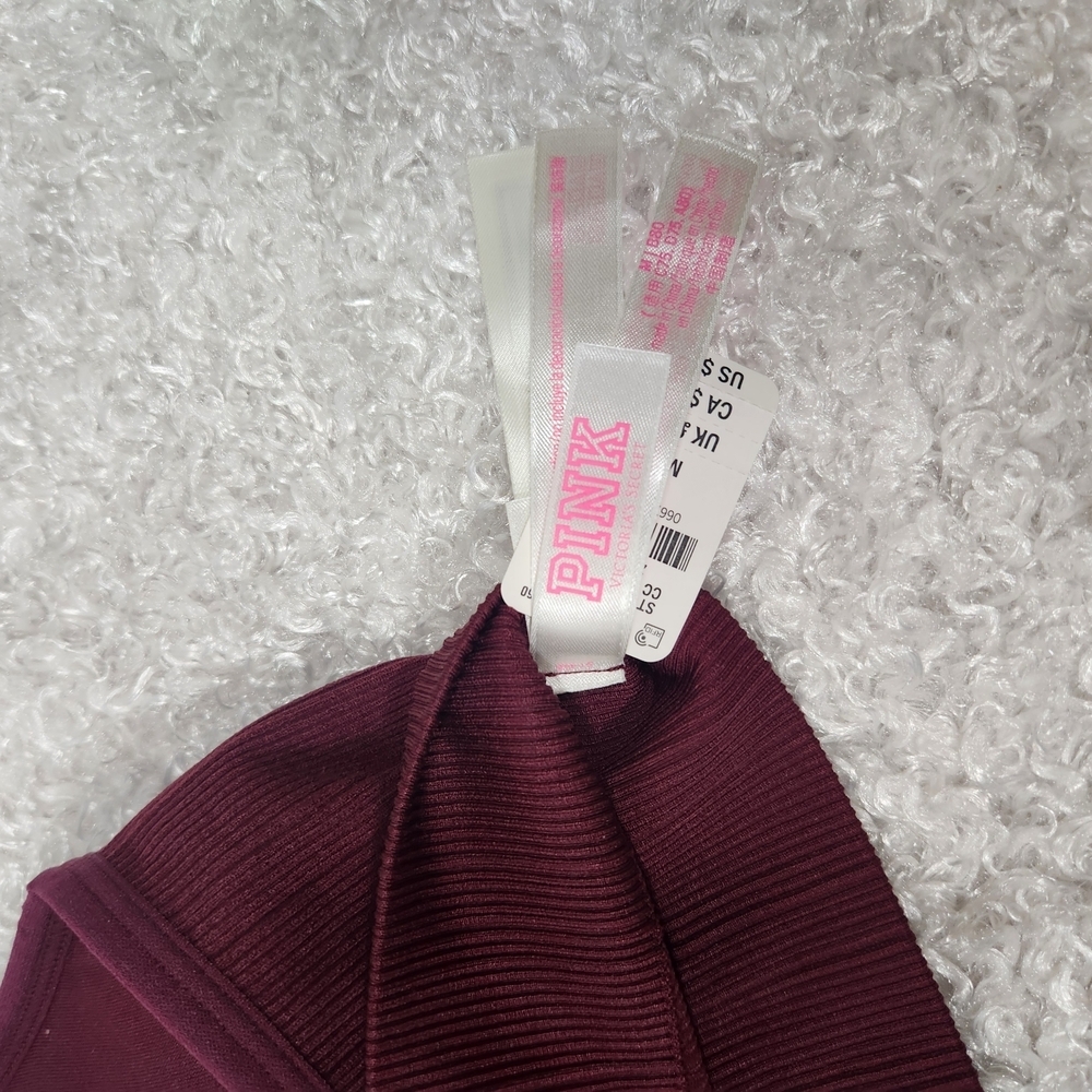 PINK Victoria's Secret Burgundy Bralette NWT Size M - Picture 4 of 8